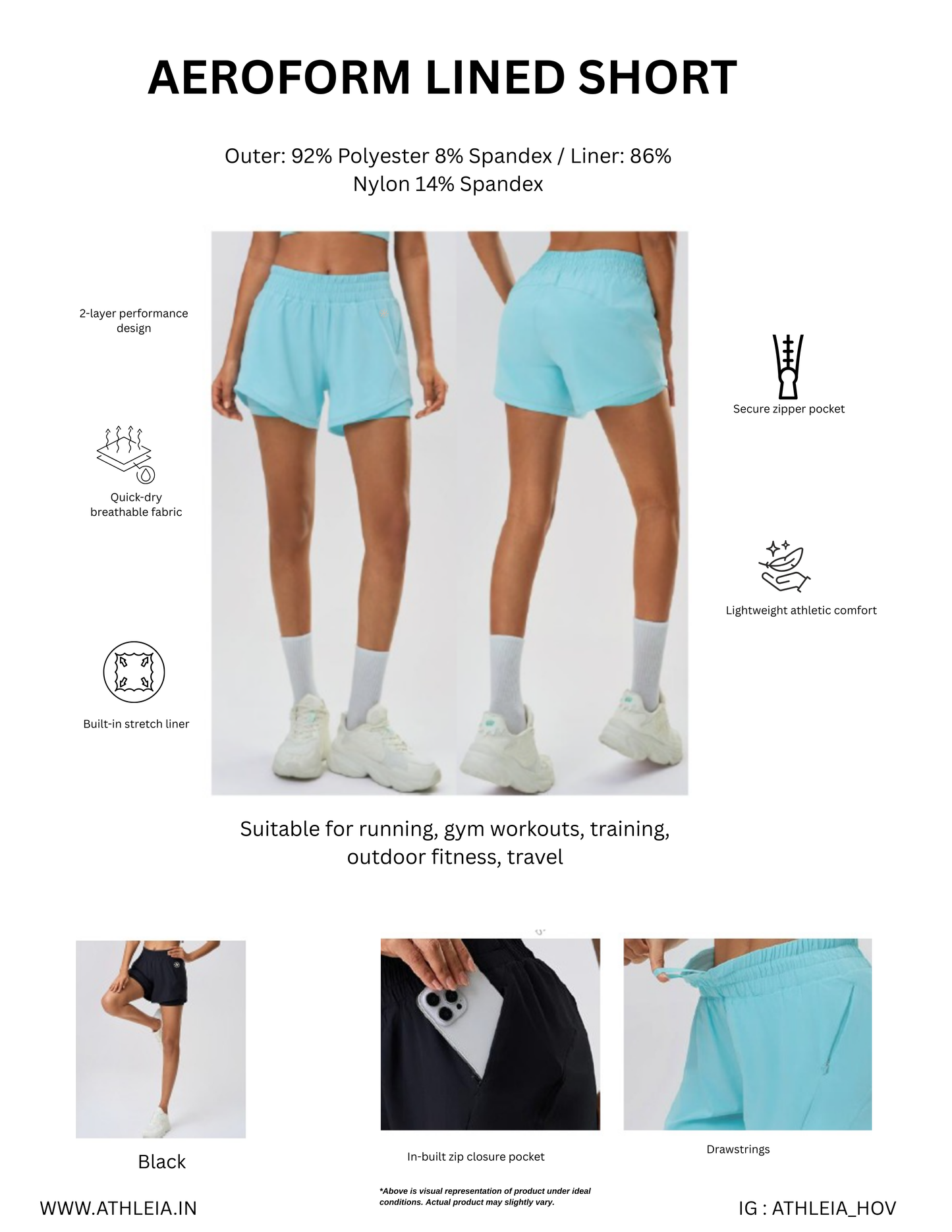 Aeroform Lined shorts