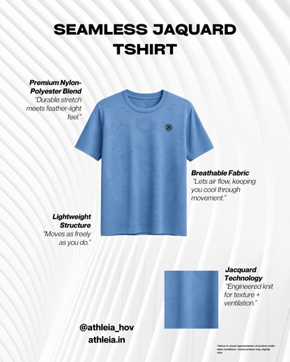Athleia Seamless Jaquard Tshirt - Athleia House Of Versatile Private Limited