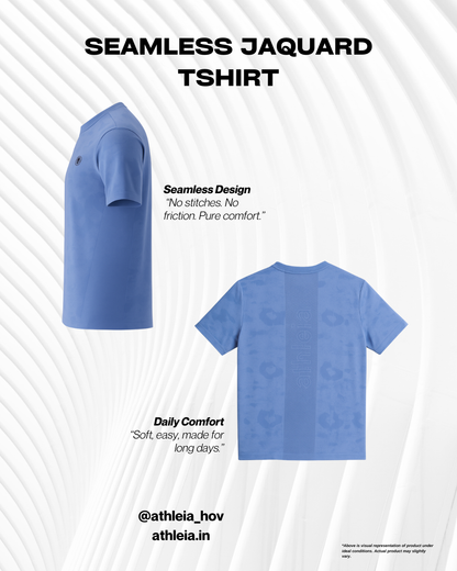 Athleia Seamless Jaquard Tshirt - Athleia House Of Versatile Private Limited