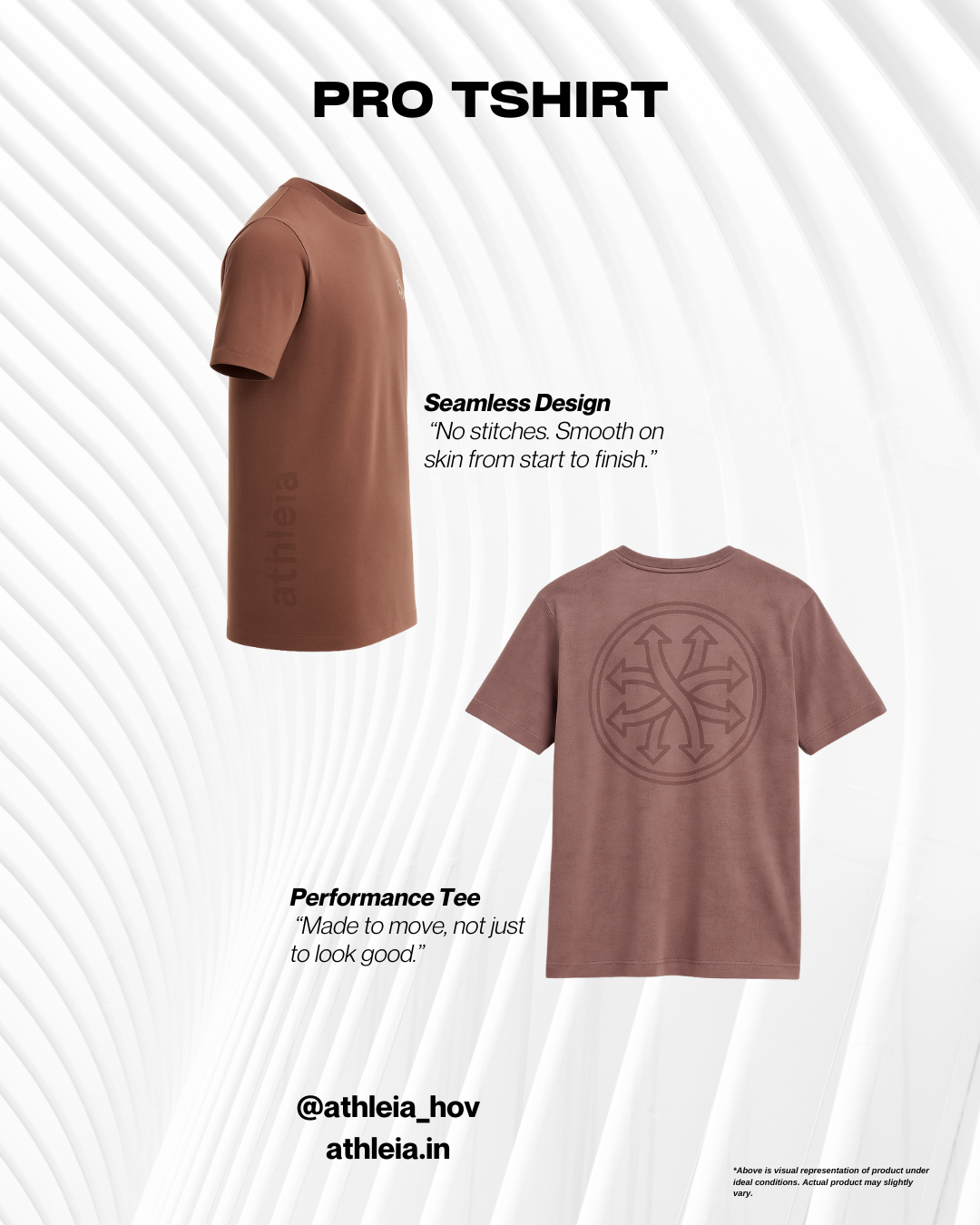 Athleia Pro Tshirt Brown