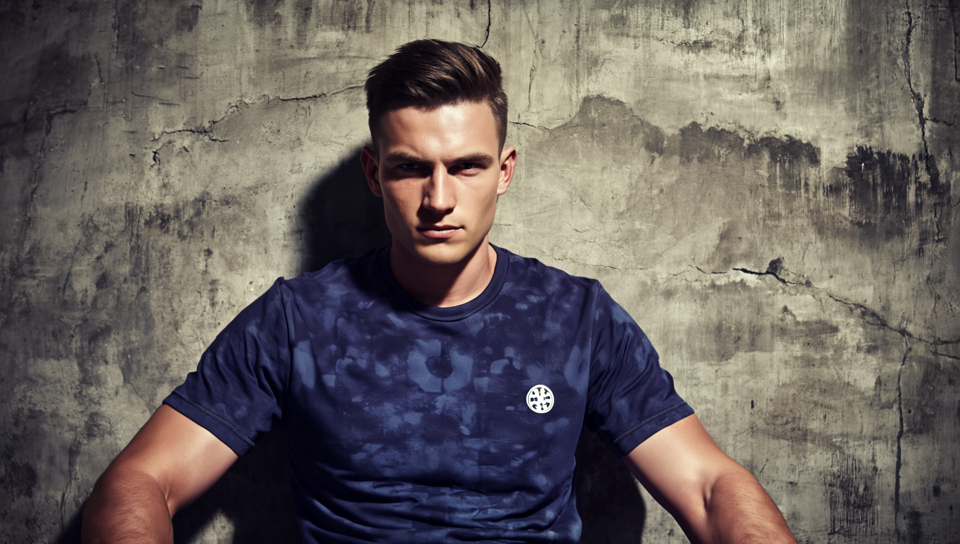 Athleia Seamless Jacquard T shirt Blue - Athleia House Of Versatile Private Limited